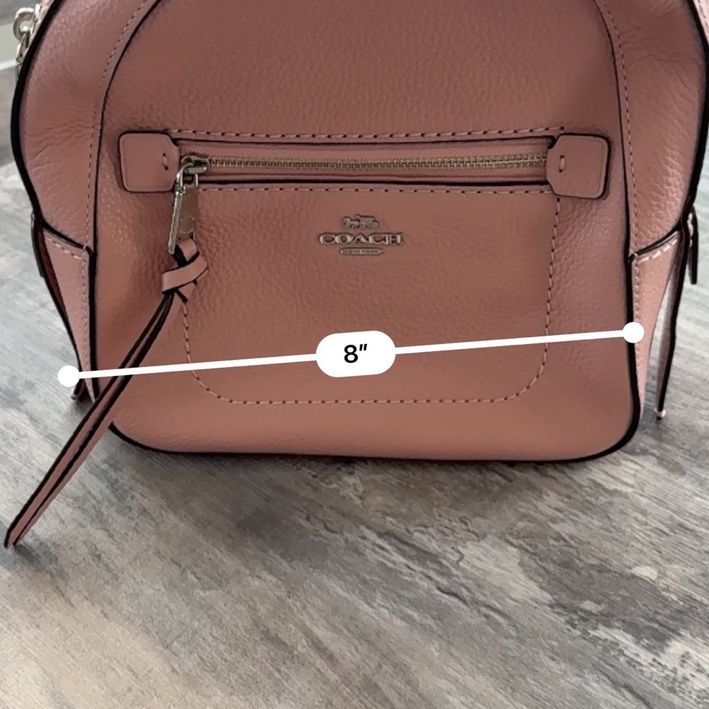 Coach Pink Mini Bag with Structured Leather